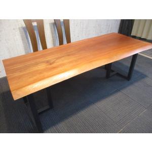 Lー094□アフリカングリーンハート豪華カウンター無垢一枚板