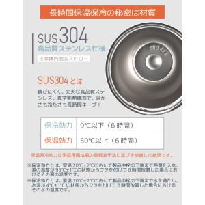 タンブラー ストロー付き 水筒 真空断熱 ステ...の詳細画像5
