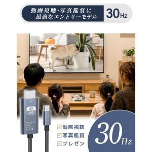 HDMIケーブル タイプc Type-C 変換...の詳細画像2