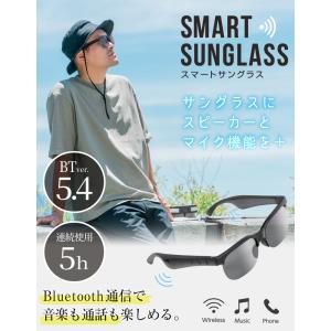 スマートグラス サングラス Bluetooth...の詳細画像1