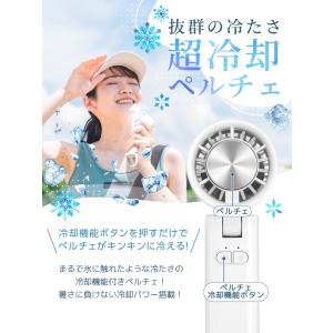 燃えにくい電池使用 ハンディファン 冷却プレー...の詳細画像4