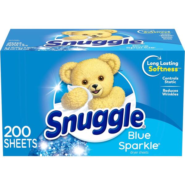 Snuggle Blue Sparkle 200 Sheets スナッグル シート柔軟剤 シート 柔...
