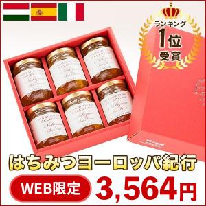 廃盤_ギフト はちみつ 蜂蜜 ハチミツ 純粋はちみつヨーロッパ紀行110g×6本 セット