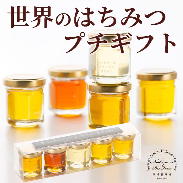 はちみつ ギフト プレゼント 蜂蜜 ハチミツ 世界のはちみつプチギフト35g×5本 セット