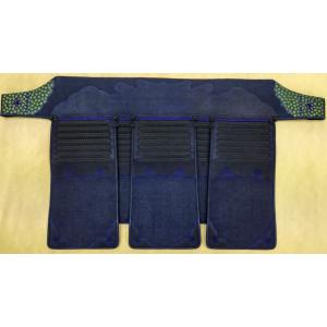 手刺し1.0分総紺鹿皮垂