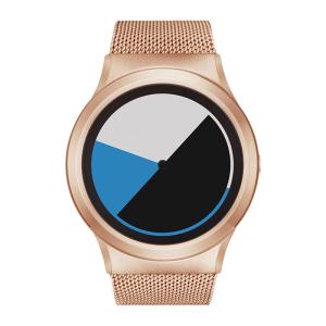 ZEROO ゼロ COLORED TIME 電池式クォーツ 腕時計 [W01002B05SM05] ブルー デザインウォッチ おしゃれ時計｜hachigoten