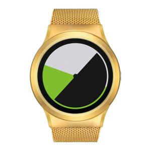 ZEROO ゼロ COLORED TIME 電池式クォーツ 腕時計 [W01004B04SM04] グリーン デザインウォッチ おしゃれ時計｜hachigoten