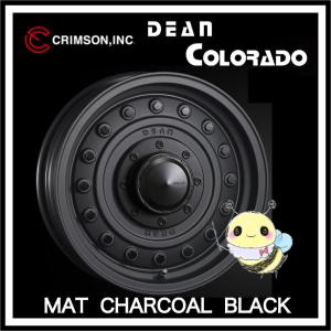 【CRIMSON/クリムソン】DEAN COLORADO ●16インチ 16x7.0J 10H PCD:112/120 INSET:40 ●マットチャコールブラック ●１本　ディーン コロラド｜hachikko-bu-bu