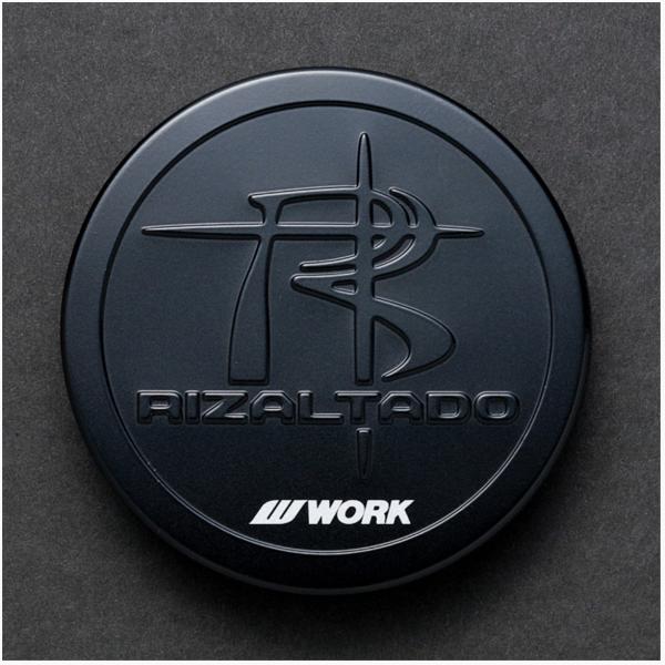 【WORK/ワーク】RIZALTADO（リザルタード）センターキャップ  ●マットブラック  ４個セ...