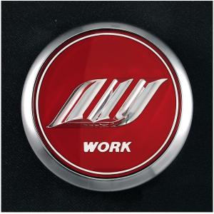 WORK 【WORK/ワーク】VS センターキャップ ○レッド ○4個セット