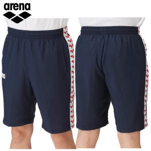 【レターパック対応】arena アリーナ ハーフパンツ チームウェア フィットシルエット NVWT ASS4HPU005 定価7,700円(税込)｜hachimorisports