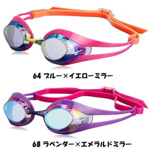 MIZUNO ミズノ GX・SONIC EYE ノンクッションタイプ ミラーレンズ スイムゴーグル FINA承認 N3JE0561 定価4,070円（税込）｜hachimorisports