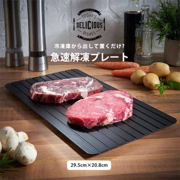 解凍プレート 急速解凍 業務用家庭用 自然解凍 肉 刺身 冷凍食品対応 お祝いギフト 母の日2023...