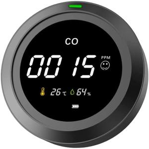 一酸化炭素警報器  CO検知器 CO濃度/湿度/温度機能付き