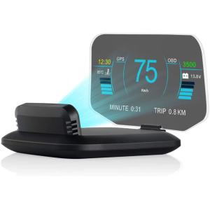 ヘッドアップディスプレイ HUD OBD2 GPS タコメーター