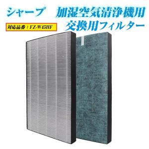 加湿空気清浄機交換用 集塵フィルター 制菌HEPAフィルタ 互換品 対応型番 FZ-W45HF