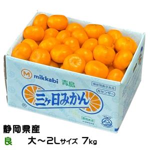 静岡県産 JAみっかび 三ケ日みかん (青島種) 3Lサイズ 7キロ (30玉から