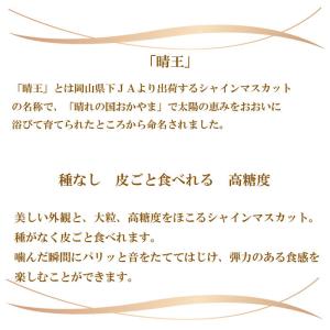 ぶどう シャインマスカット 晴王 優品 400...の詳細画像2