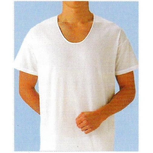 ＧＳＩクレオス　LL紳士クレープ　半袖Ｕ首シャツ日本製　(旧グンゼ産業)綿１００％　紳士用蒸し暑い、...