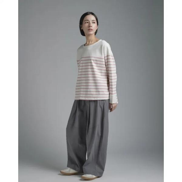 T.Tutie (ティードット) | パネルボーダープルオーバー (ピンク) | トップス くすみカ...