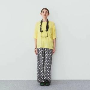 Cion (シオン) | コットンライトTシャツ (yellow) | トップス レディース シンプル｜hafen