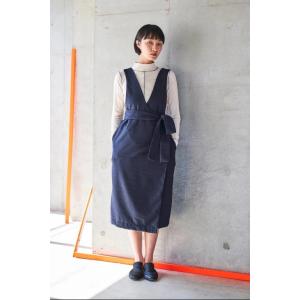 【SALE セール】sneeuw (スニュウ) | ラップジャンパースカート (navy) ones...