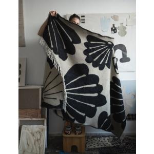 bastisRIKE | THE GRID - COTTON BLANKET (dark grey) ブランケット