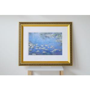 絵画 世界の名画 睡蓮 クロード・モネ 額入り インテリア アート 額絵