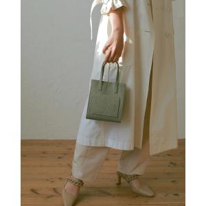 etul (エツル) | PINATEX ポケットミニトート (khaki) バッグ トートバッグ ...