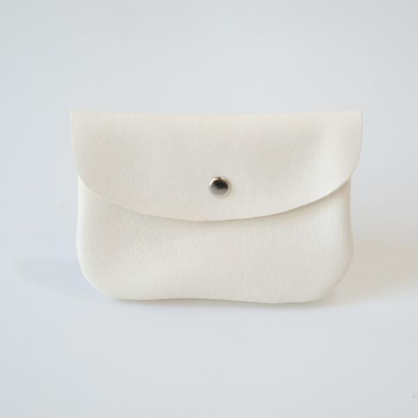 STARLETS | レザーカードケース コイン入れ (white) | カード入れ 財布 おしゃれ