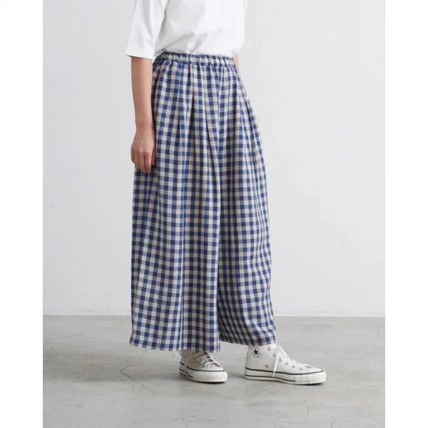 HEAVENLY (ヘブンリー) | LINEN RAYON GAUCHO PANTS (blue)...
