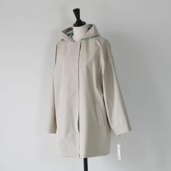 MK・b (エムケービー) | ボンディング加工スプリングコート (グレージュxサックス) size...