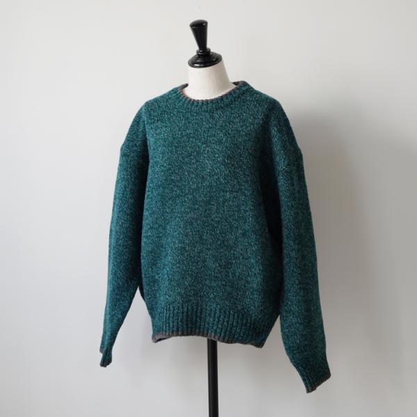 soglia (ソリア) | Sheltie Bird's Eye Sweater (green/b...