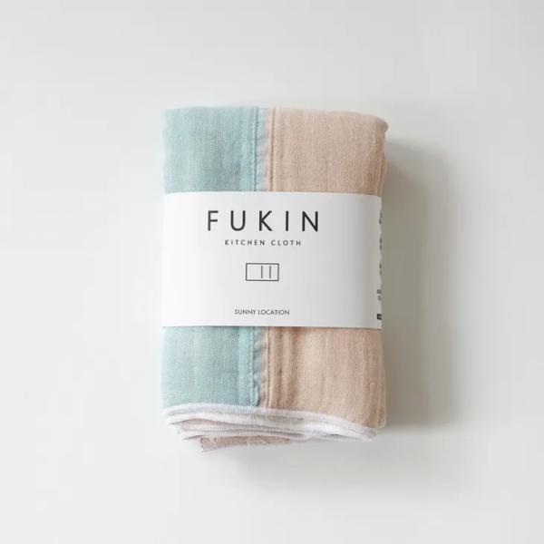 SUNNY LOCATION | FUKIN (ベージュxブルー) | バイカラー キッチンクロス ...