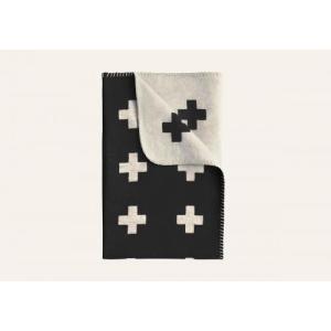 PIA WALLEN | CROSS BLANKET (black) | ブランケット サイズS｜hafen