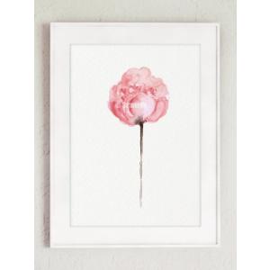 【ネコポス送料無料】COLOR WATERCOLOR | Abstract Flower Peonies Art #1 | A4 アートプリント/ポスター｜hafen