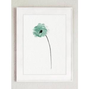 【  メール便送料無料 】COLOR WATERCOLOR | Poppy Art Print #1...