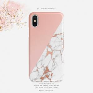 【  メール便送料無料 】SUGARLOAF GRAPHICS | ROSE GOLD MARBLE | iPhone XRケース｜hafen