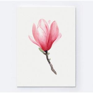 【ネコポス送料無料】COLOR WATERCOLOR | Magnolia Art Print #2 | A4 アートプリント/ポスター｜hafen
