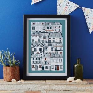 JESSICA HOGARTH | BUILDING ILLUSTRATION ART PRINT | A3 アート�