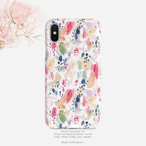 【  メール便送料無料 】SUGARLOAF GRAPHICS | WATERCOLOR STROKE COLORFUL | iPhone X/XSケース【スマホケース アイフォン シンプル 北欧】｜hafen