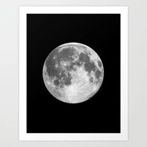 THE MOTIVATED TYPE | FULL MOON PRINT | A3 アートプリント/ポスター【タイポグラフィ ブラック】｜hafen