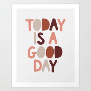 THE MOTIVATED TYPE | TODAY IS A GOOD DAY (mixed colors) | A3 アートプリント/ポスター【タイポグラフィ カラフル】｜hafen