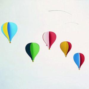 オーセンティックモデルズ バルーン モビール 気球 レッド 32cm