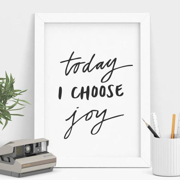 THE MOTIVATED TYPE | TODAY I CHOOSE JOY A3 アートプリント...