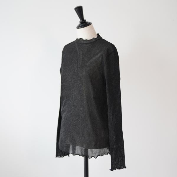 【SALE セール】LUEUF (ルフ) | ラメチュールプルオーバー (black gold / ...