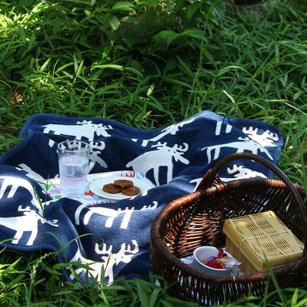 KLIPPAN (クリッパン) | シュニールコットン ベングトのムース (navy) | ミニブラ...