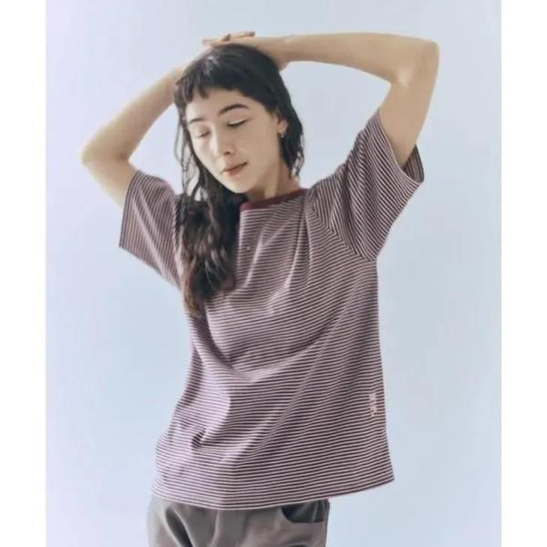 me. (ミードット) | 40/2 jersey narrow border relax fit ...