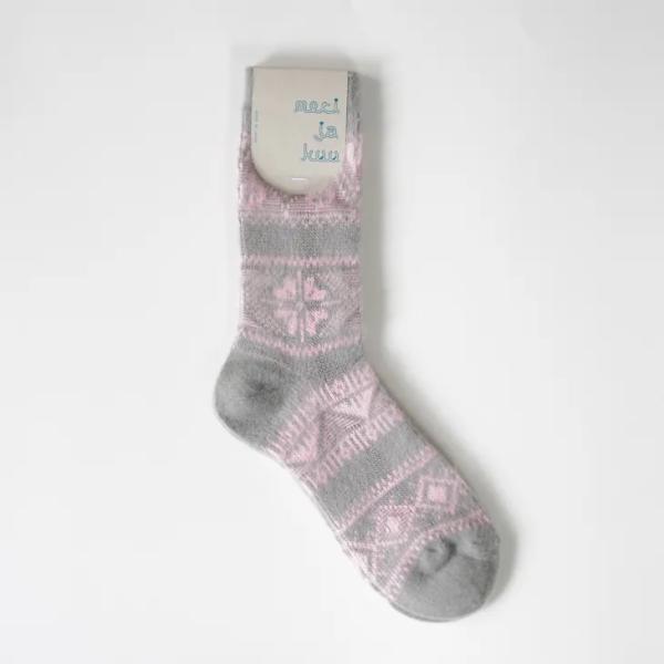 meri ja kuu (メリ ヤ クー) | tirol border ソックス (gray) |...