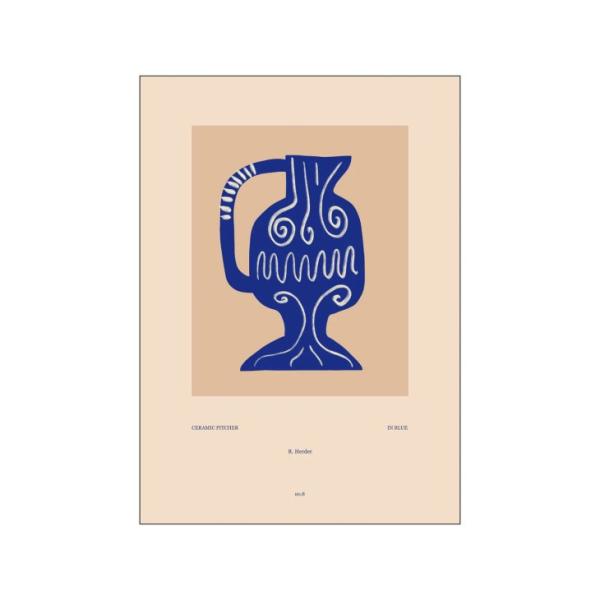 Renske Herder | Ceramic Pitcher in blue | A4 アートプリ...